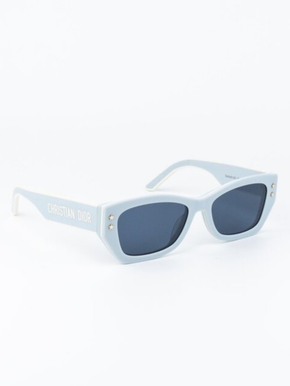 Dior White Sunglasses with Black Lenses - Picture 3 of 8